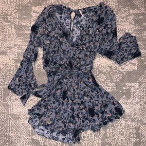 Free People Size Small Floral Romper